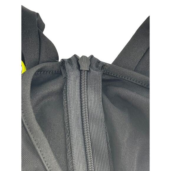 Black Neon Green One-Piece Open Bust Athletic One-Piece Women's - Picture 9 of 9